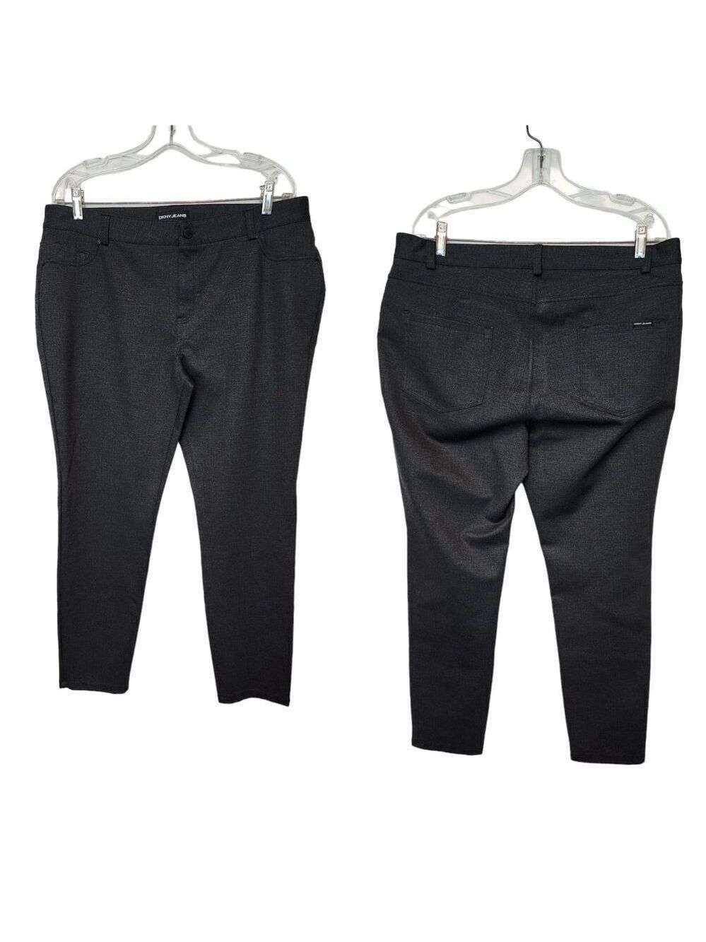 DKNY Women's Dark Gray Skinny Leg Jeans Size XL